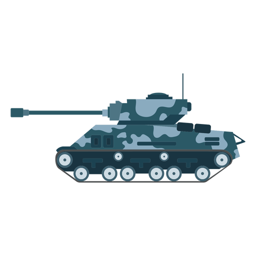 Seitenansicht des Panzerkampffahrzeugs PNG-Design