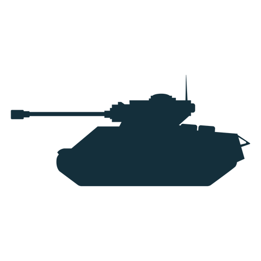 Silhueta de ve?culo de combate de tanque Desenho PNG