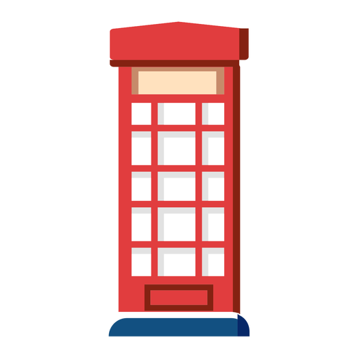 Telefonzellen-Symbol PNG-Design