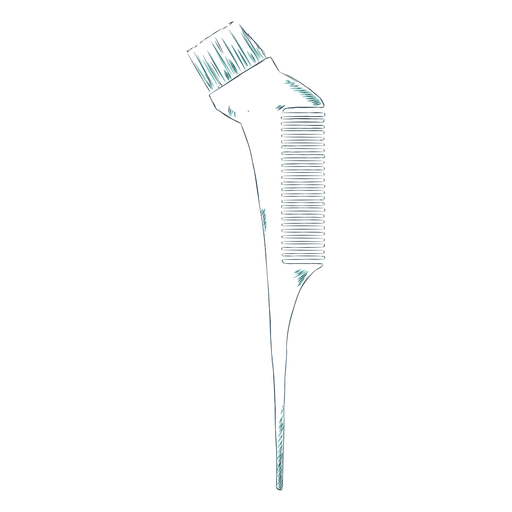 Tinting brush comb hand drawn PNG Design
