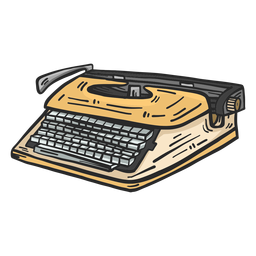 Imágenes prediseñadas de máquina de escribir Diseño PNG