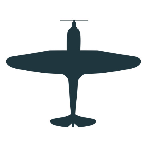 Vintage Bomber Flugzeug Silhouette PNG-Design