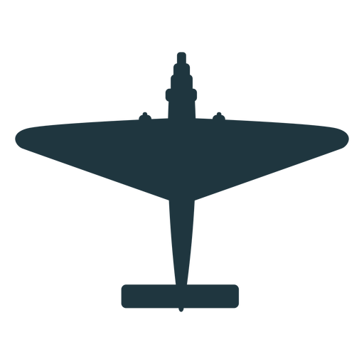 Vintage Kampfflugzeug Silhouette PNG-Design