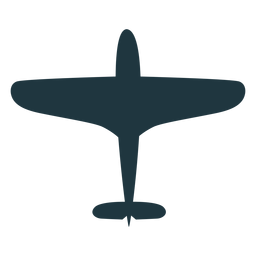 Vintage military aircraft silhouette PNG Design