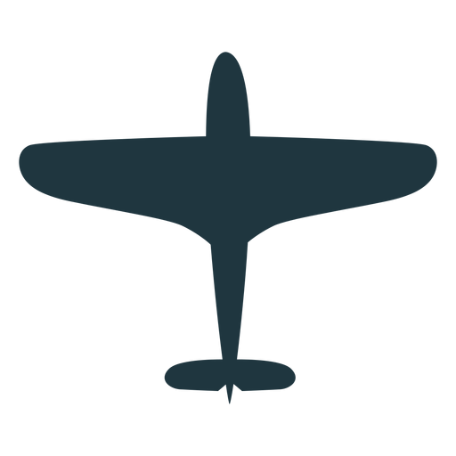 Vintage military aircraft silhouette