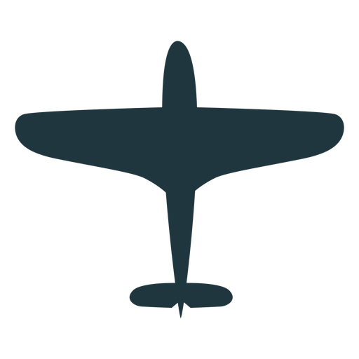 Vintage military aircraft silhouette PNG Design