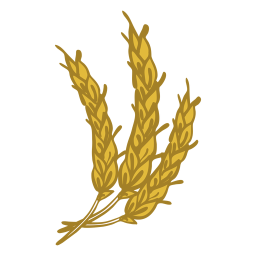 Icono de doodle de trigo Diseño PNG