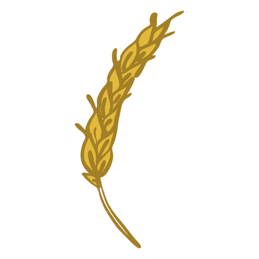 Wheat spike doodle PNG Design