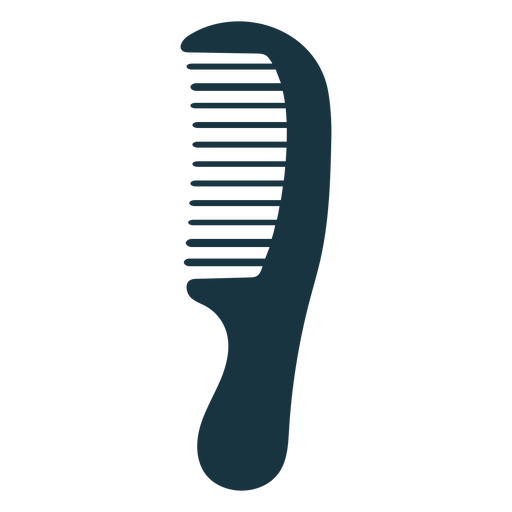 Wide tooth comb silhouette PNG Design