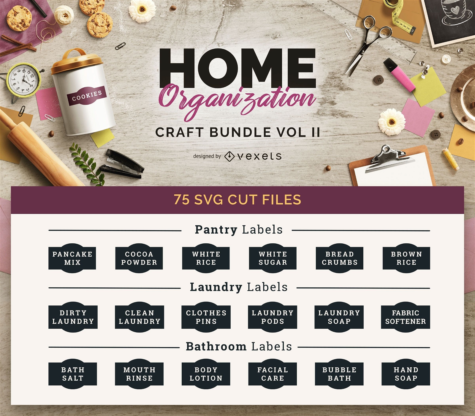 Home Organisation Craft Bundle Vol II