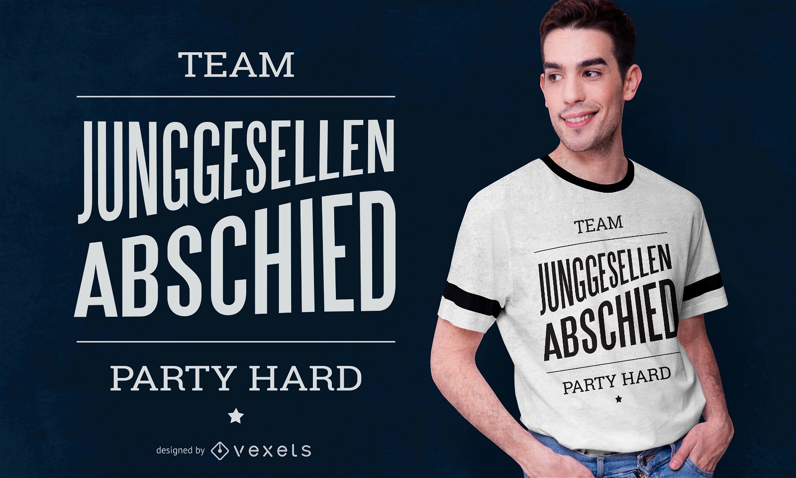 Bachelor Party German T-shirt Design