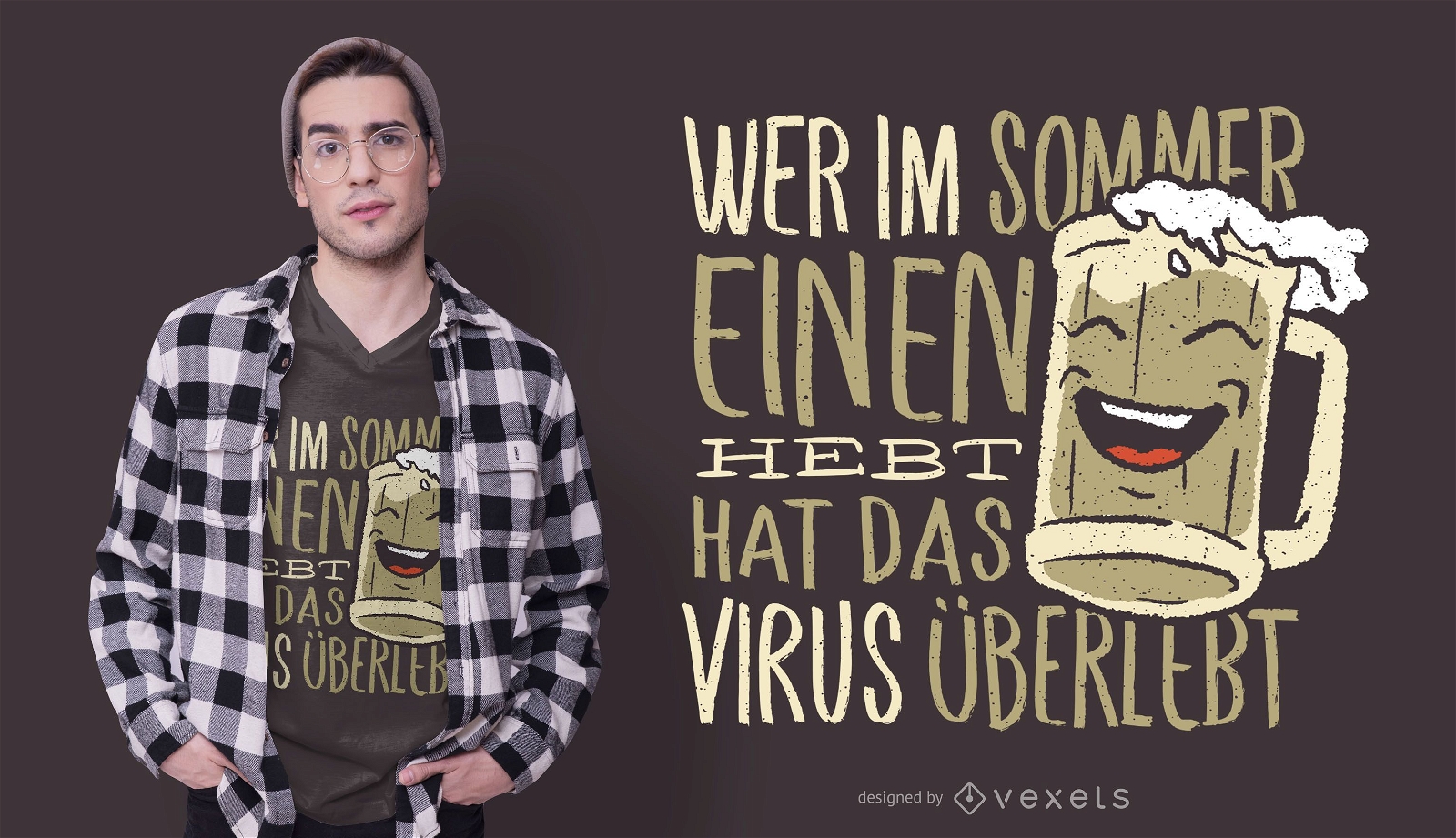 Deutsches Bier Zitat T-Shirt Design