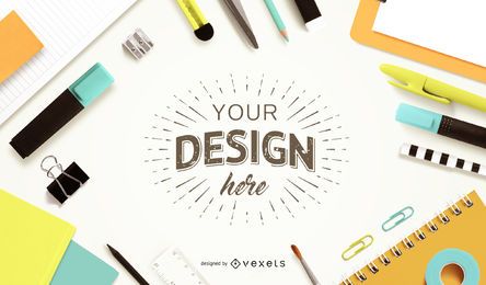 Diseño de maqueta de composición educativa