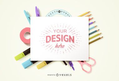 Education Craft Mockup Design Education Craft Mockup Design