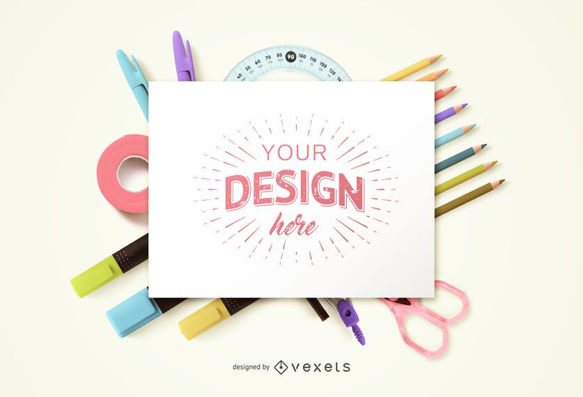 Education Craft Mockup Design Education Craft Mockup Design