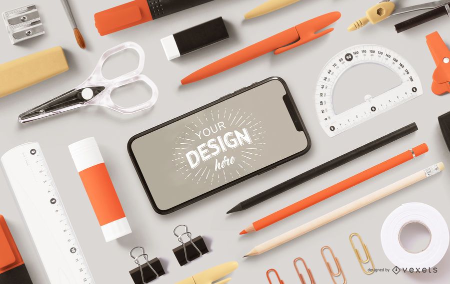 Tidy School Elements Phone Screen Mockup Tidy School Elements Phone Screen Mockup