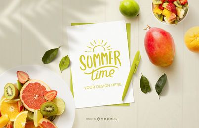 Sommerfruchtpapiermodellzusammensetzung