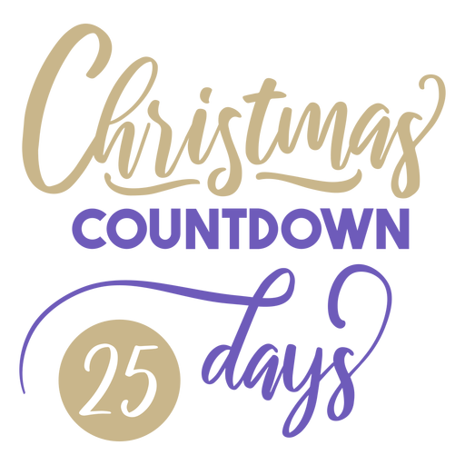 25 days christmas countdown