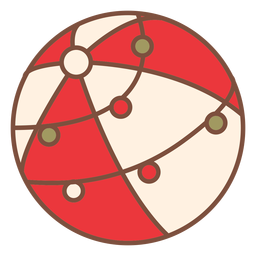 Beach ball lights PNG Design