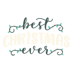 Best christmas lettering PNG Design