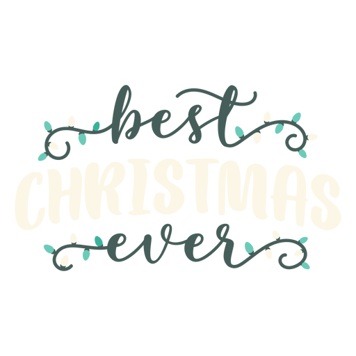 Best christmas lettering PNG Design
