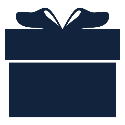 Box gift blue PNG Design