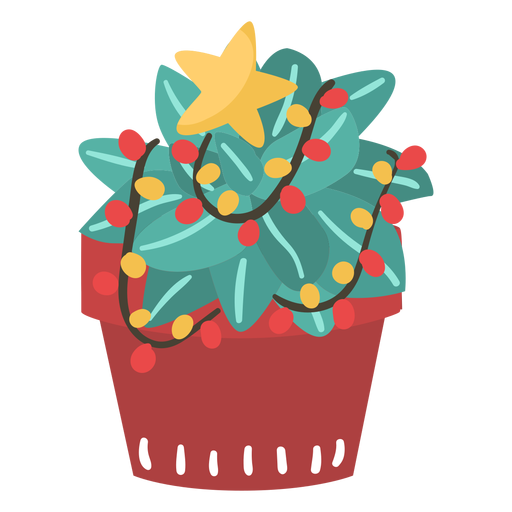 Kaktus Weihnachten super PNG-Design