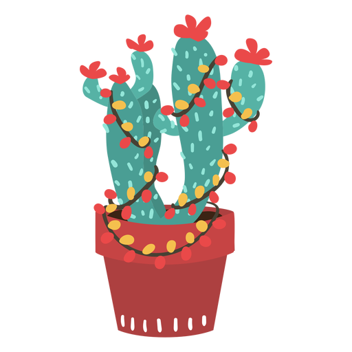 Download Cactus christmas lights - Transparent PNG & SVG vector file