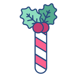 Letra de Natal Candycane eu Desenho PNG