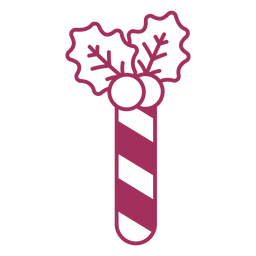 Carta de natal Candycane eu acaricio Desenho PNG