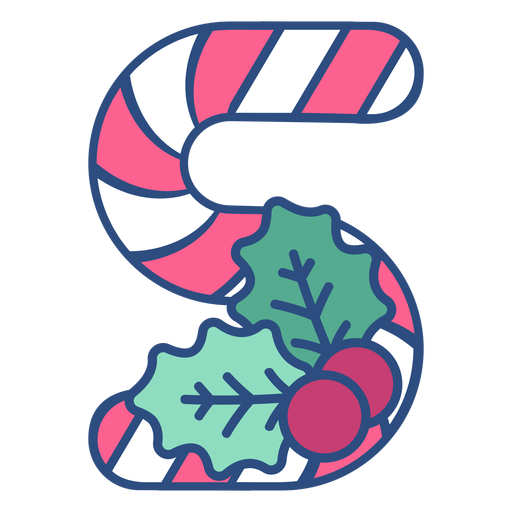 Candycane christmas letter s