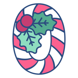 Candycane navidad cero Diseño PNG