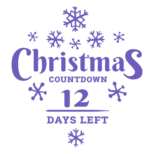 Download Christmas Countdown 12 Transparent Png Svg Vector File 3D SVG Files Ideas | SVG, Paper Crafts, SVG File