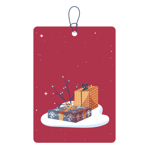 Christmas gifts tags  Transparent PNG & SVG vector file