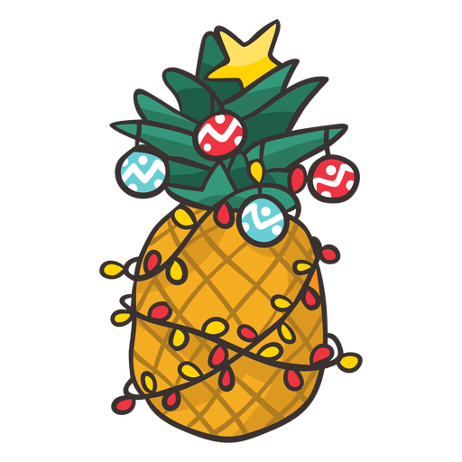 Download Christmas pineapple cool - Transparent PNG & SVG vector file
