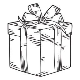 Curso de caixa de presente de Natal Desenho PNG