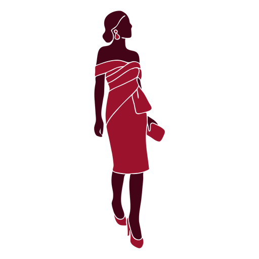 Download Classic dress woman silhouette - Transparent PNG & SVG vector file