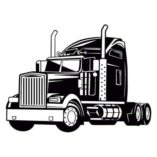 Cool big truck drawing PNG Design