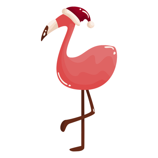 Cool flamingo christmas tropics PNG Design