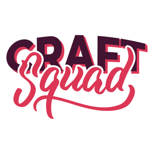 Craft Squad Schriftzug PNG-Design