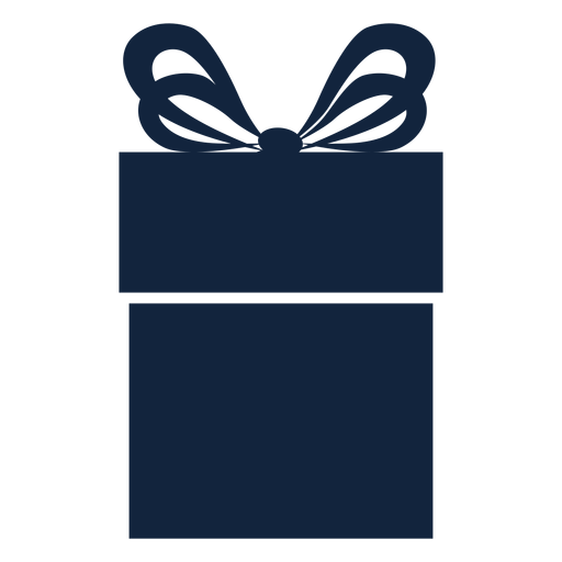 Cute box gift blue PNG Design