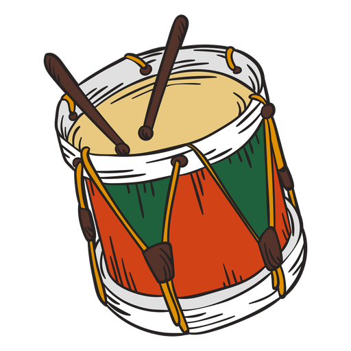 Cute drums illustration nutcracker PNG Design