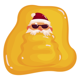 Cute santa relaxante Desenho PNG