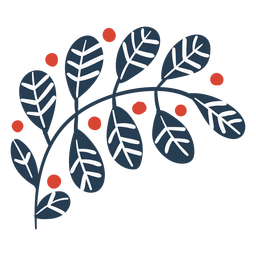 Lindas hojas escandinavas Diseño PNG