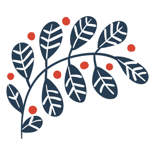 Cute scandinavian leaves PNG Design