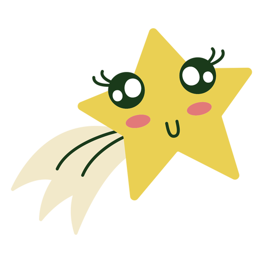 Cute star christmas PNG Design