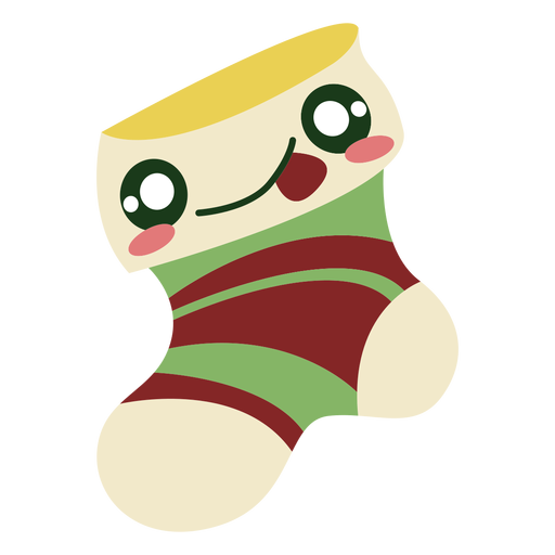 Cute tongue out sock PNG Design