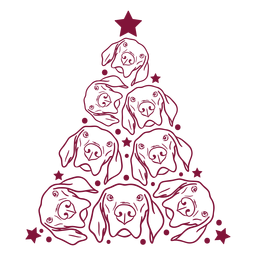 Árvore de natal para cães Desenho PNG