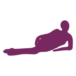 Menina deitada de lado Desenho PNG
