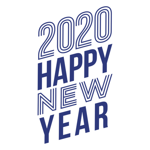 Happy new year badge PNG Design